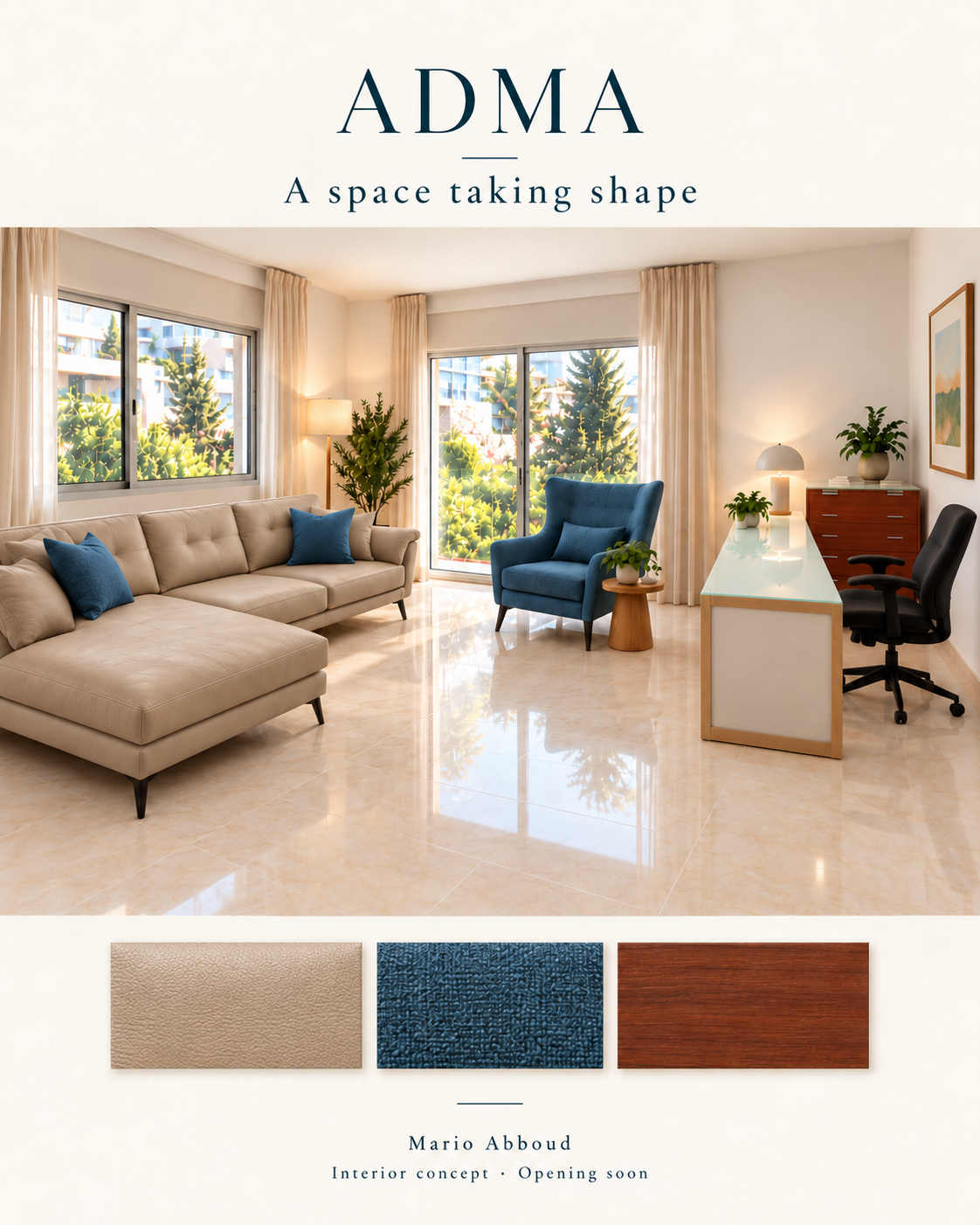 Interior concept for the Adma clinic